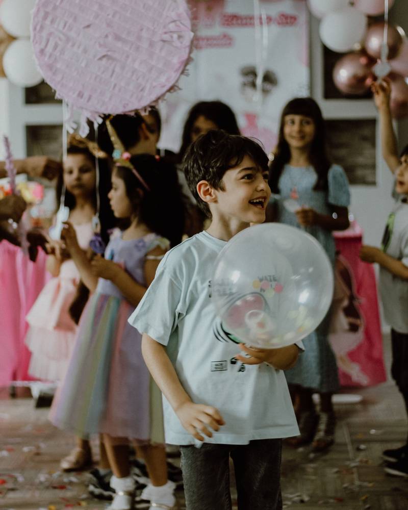 Children at a birthday party